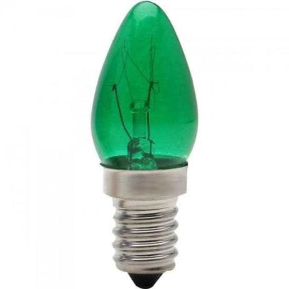 LÂMPADA CHUPETA 7W 127V E14 VERDE BRASFORT