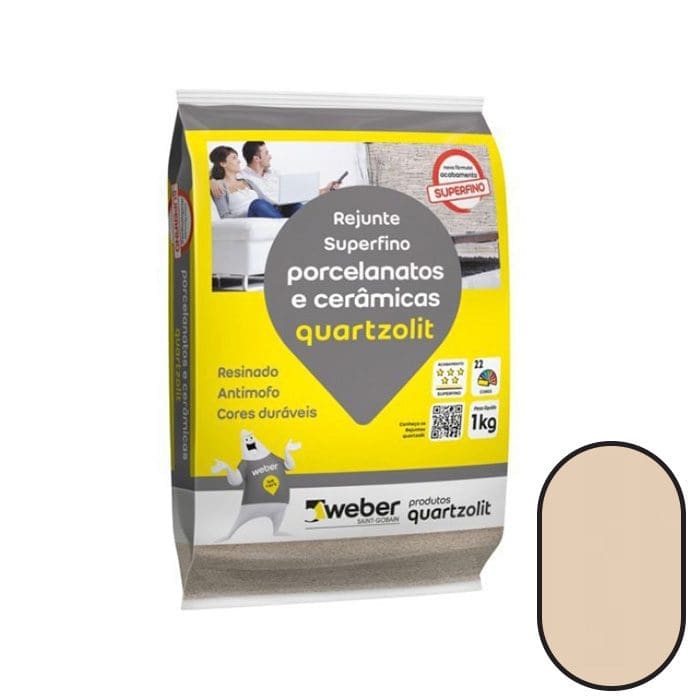 REJUNTE PORCELANATOS BEGE 1KG QUARTZOLIT