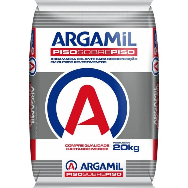 ARGAMASSA PISO SOBRE PISO CINZA 20KG ARGAMIL