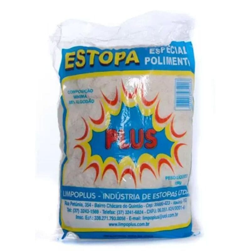 ESTOPA BRANCA 15X150GR LIMPOPLUS