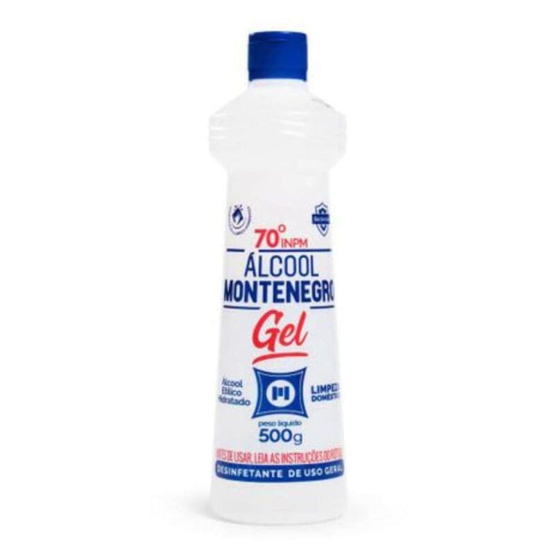 ALCOOL GEL MONTENEGRO 70 GRAUS C/500 GR