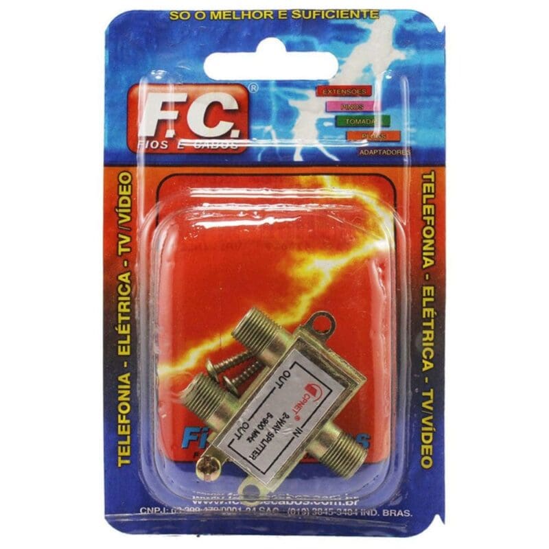 DIVISOR DE ANTENA - 2 SAIDAS