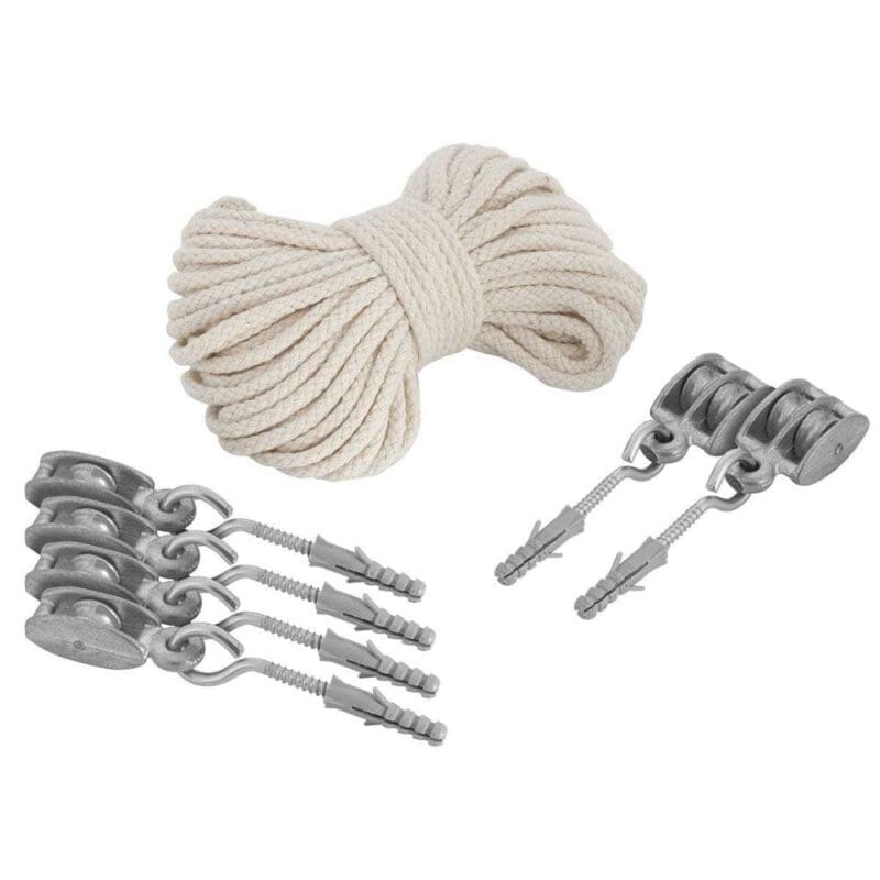 KIT CARRET ZAMAK P/VARAL C/CORDA DE ALG.15M