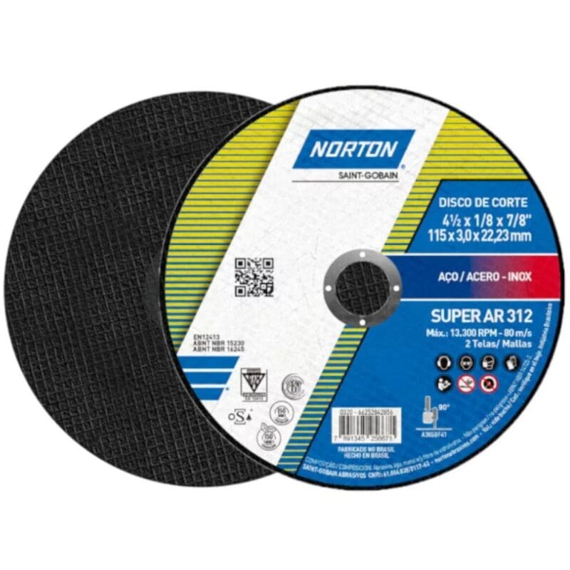 DISCO DE CORTE FERRO 4 1/2