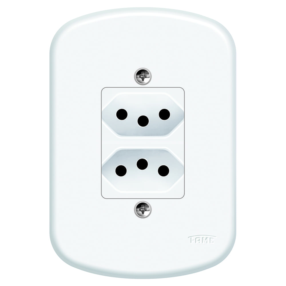 BLANC CONJUNTO 2 TOMADAS 20A FAME