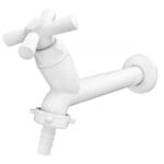 TORNEIRA TANQUE 15CM CROSS BRANCA 1/2-3/4" TIGRE