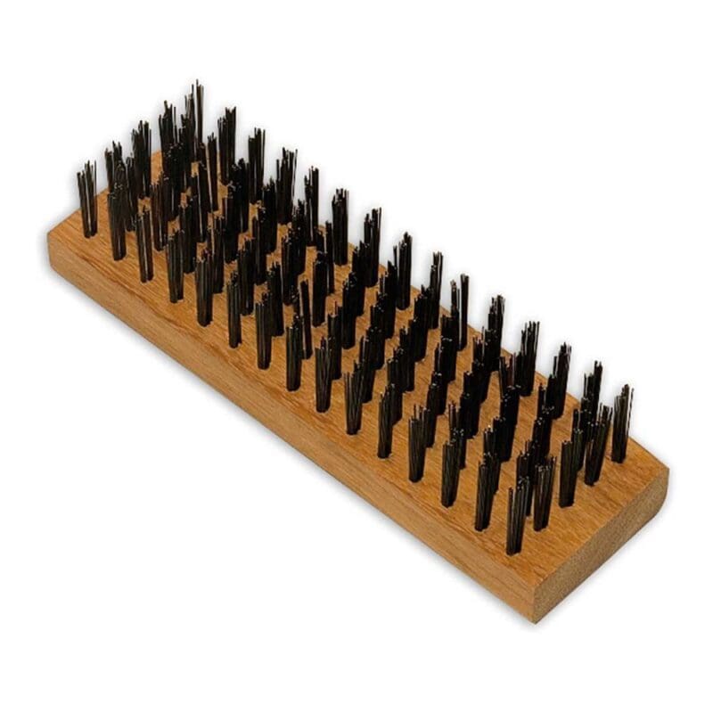 ESCOVA DE AÇO MADEIRA SEM CABO 5 FILEIRAS ROMA