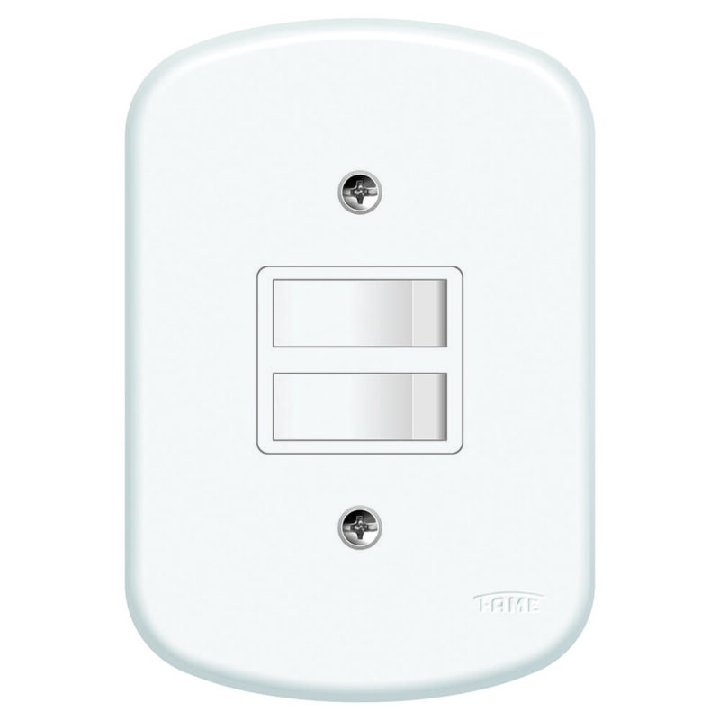 BLANC CONJUNTO 2 INTERRUPTORES