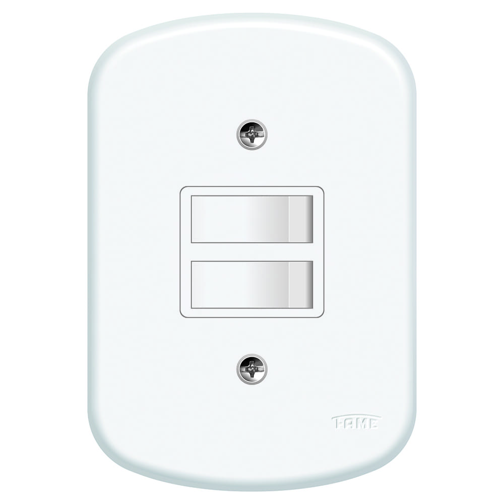 BLANC CONJUNTO 2 INTERRUPTORES