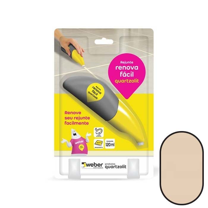 REJUNTE RENOVA FACIL BEGE 120ML QUARTZOLIT