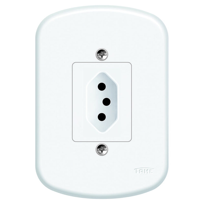 BLANC CONJUNTO 1 TOMADA 10A FAME