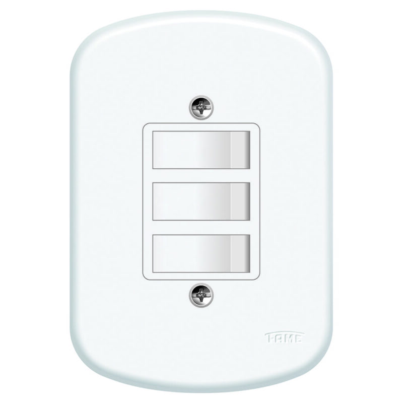 BLANC CONJUNTO 3 INTERRUPTORES FAME