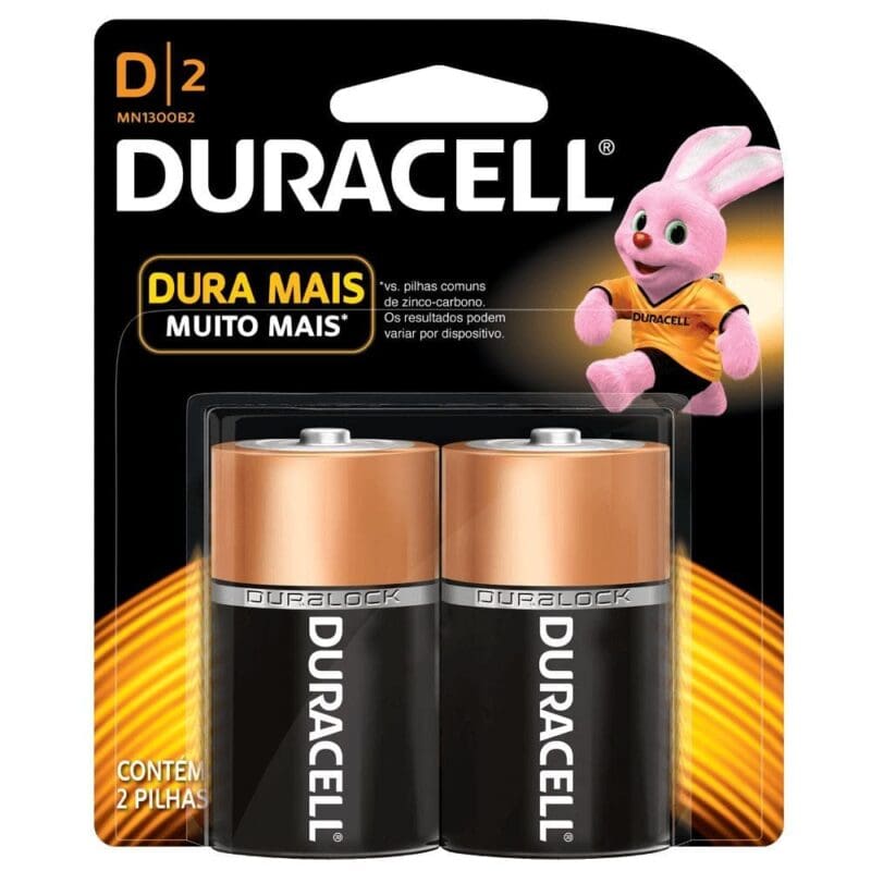 PILHA ALCALINA D C/2 DURACELL
