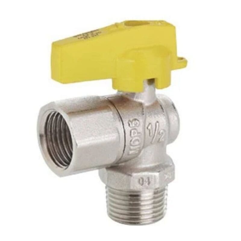 REGISTRO ESFERA COTOVELO 1/2 GAS MACHO FEMEA