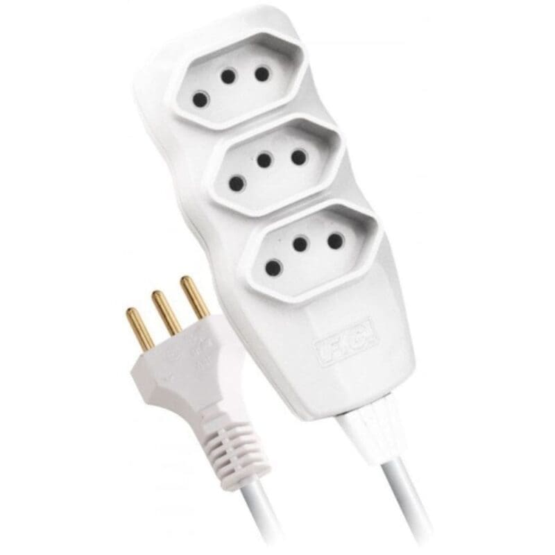 EXTENSAO C/FIO 3M 2P+T FC