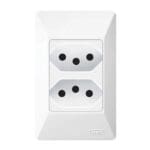 SISTEMA X 2 TOMADAS PAD 2P+T 20A C/P FAME