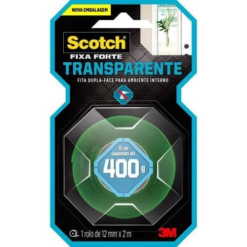 FITA DUPLA FACE VHB 12X2,0 TRANSPARENTE SCOTCH