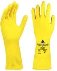 LUVA LATEX DELTA PLUS-AMARELA 8