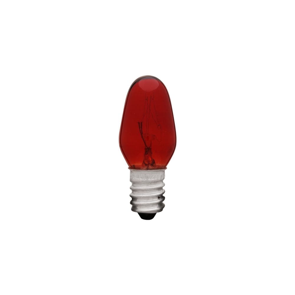 LÂMPADA CHUPETA 7W 127V E14 VERMELHO BRASFORT