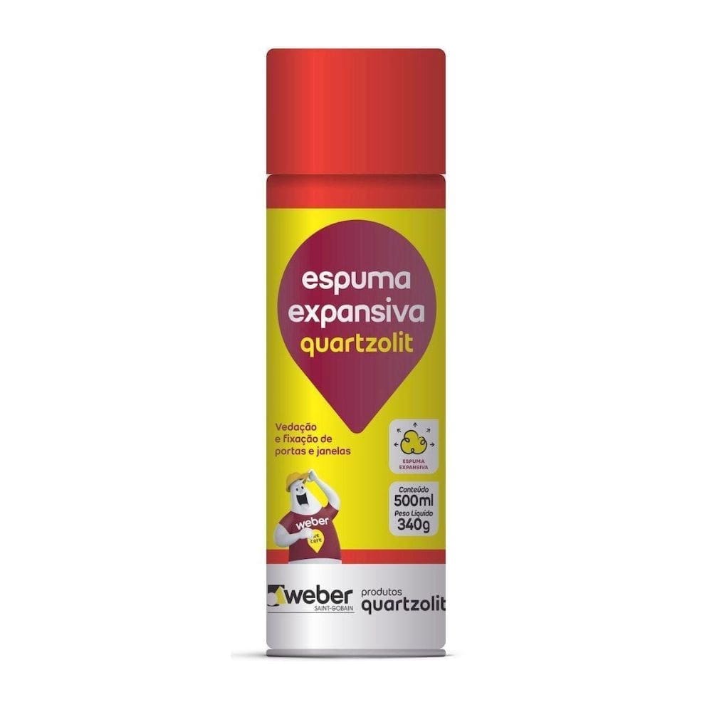 ESPUMA EXPANSIVA 500ML / 340G QUARTZOLIT