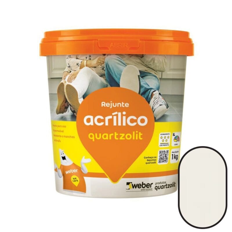 REJUNTE ACRILICO BRANCO 1KG QUARTZOLIT.