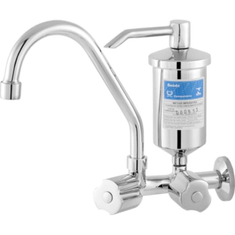 TORNEIRA COM FILTRO MÓVEL 2172 C 50 METAL PAREDE IMPERATRIZ