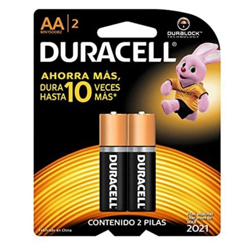 PILHA ALCALINA AA C/2 DURACELL