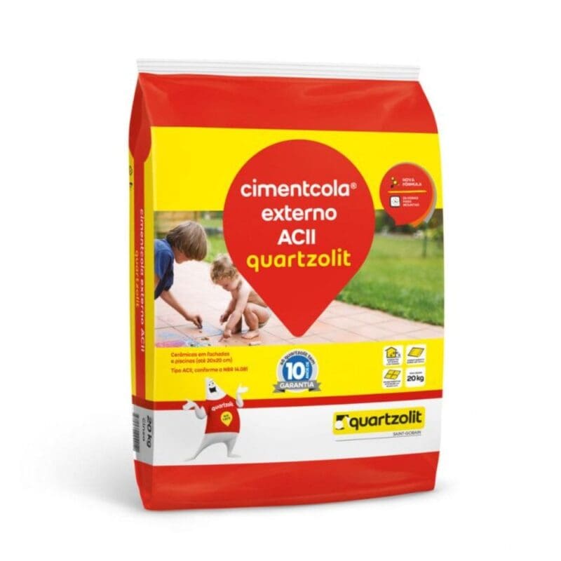 ARGAMASSA EXTERNA 20KG SUPERCIMENTCOLA QUARTZOLIT