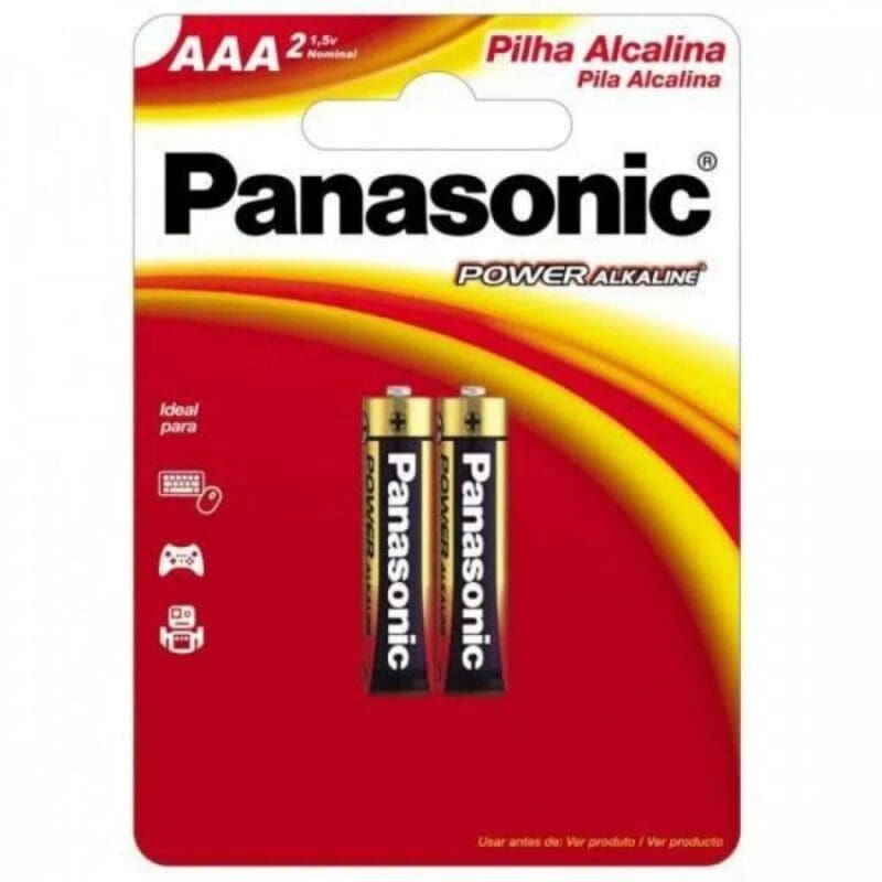 PILHA ALCALINA AAA C/2 PANASONIC