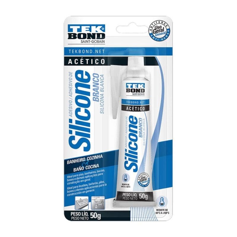 SILICONE 050GR BRANCO TEKBOND