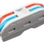 CONECTOR EMENDA CINZA 2 ENTRADAS TIPO WAGO