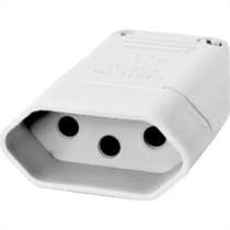 PINO FEMEA TRIPOLAR 20A BRANCO 2046 PERLEX