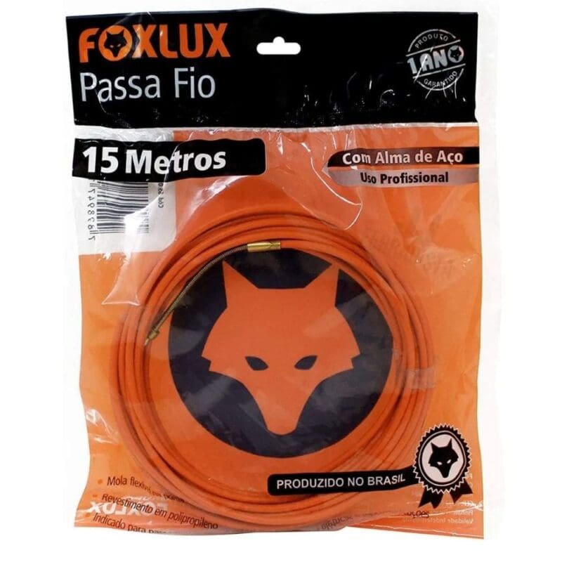 PASSA FIO C/ALMA DE ACO 15M FOXLUX