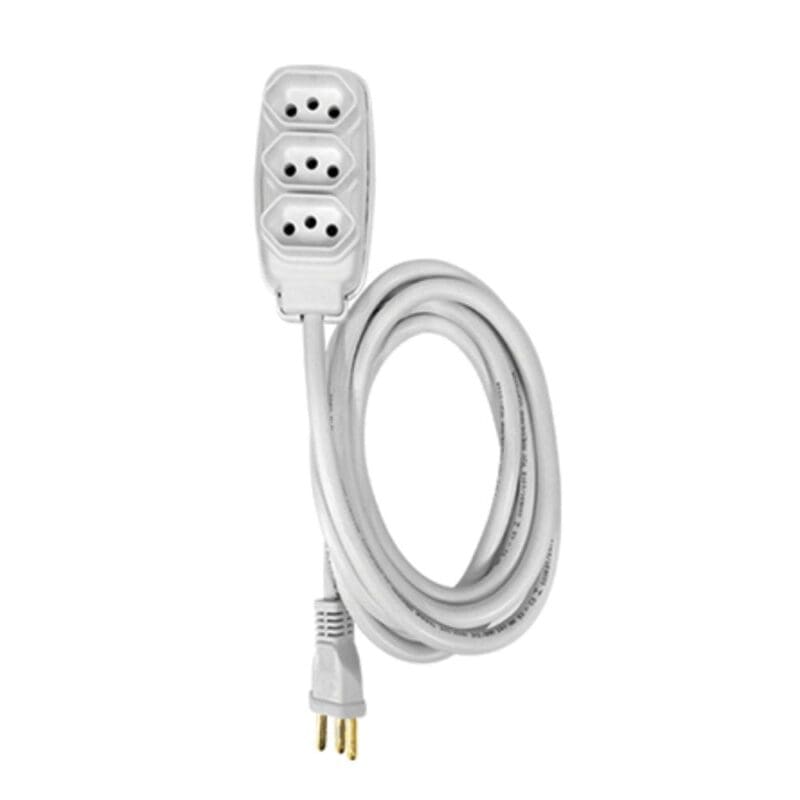 EXTENSAO PP 3,0MT 20A 3P BRANCA 169997 ILUMI