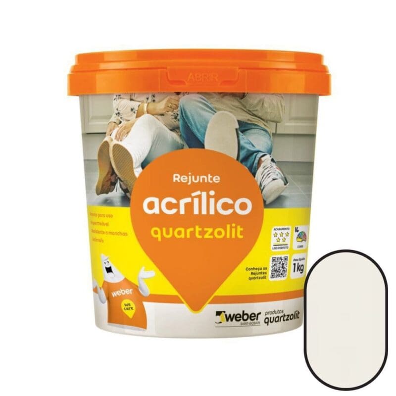 REJUNTE ACRILICO BRANCO 1KG QUARTZOLIT.