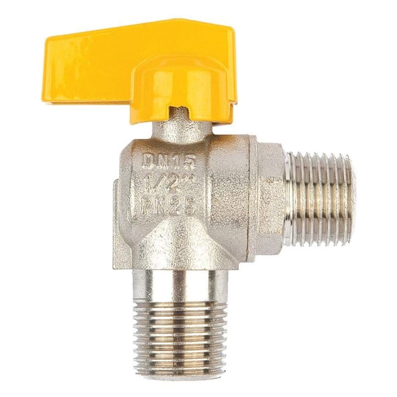 REGISTRO ESFERA COTOVELO 1/2 GAS MACHO CROMADO