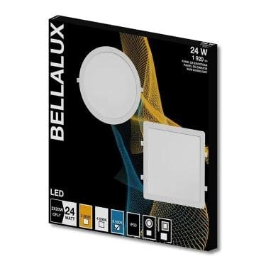 LUMINARIA LED 24W EMBUTIR REDONDA BRANCA BIVOLT BELLALUX