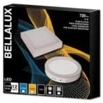 LUMINARIA LED 12W SOBREPOR QUADRADA BRANCA BIVOLT BELLALUX